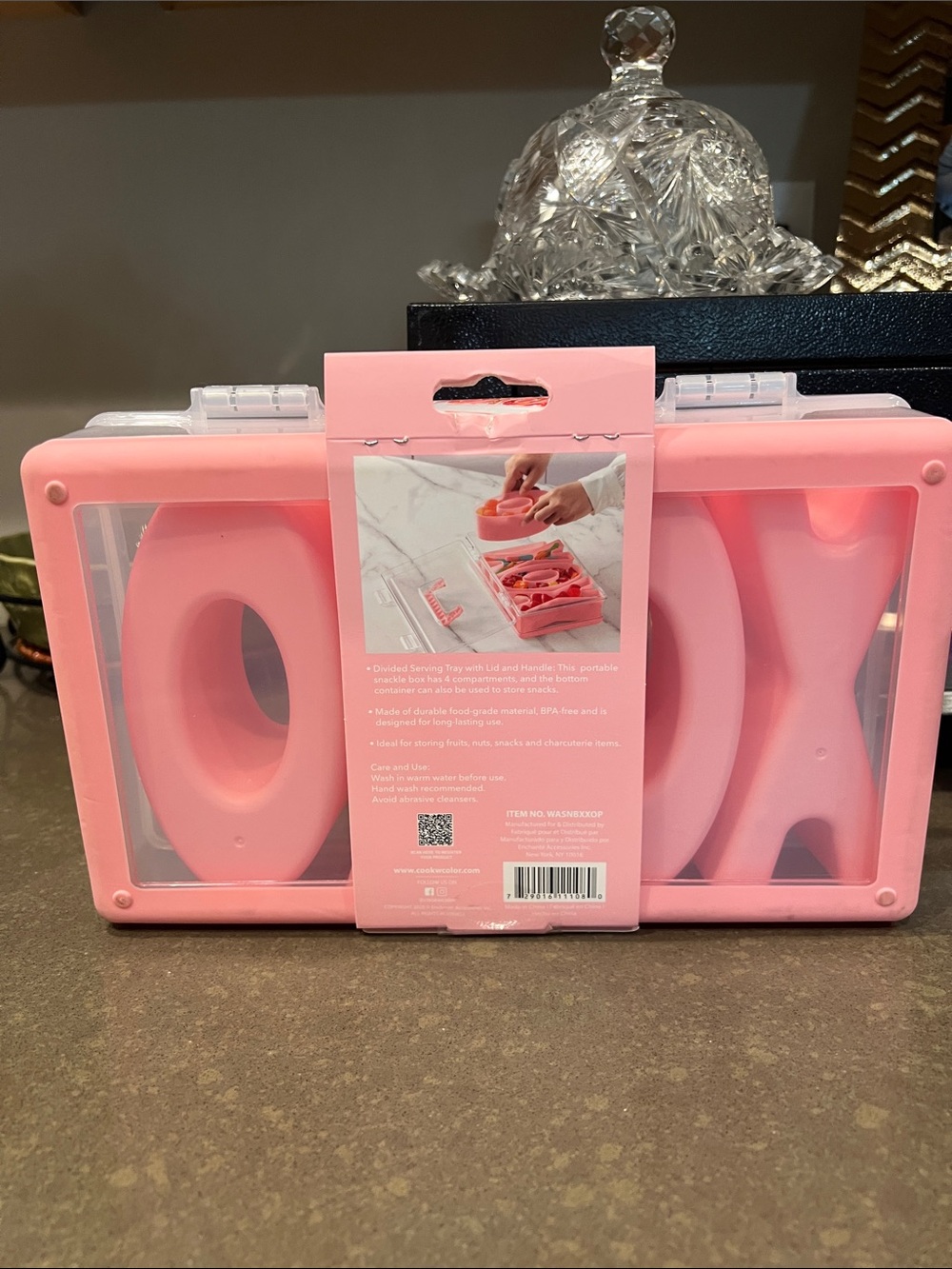 CWC Pink Snack Box Organizer - Compact Bento Storage - Picture 4 of 5
